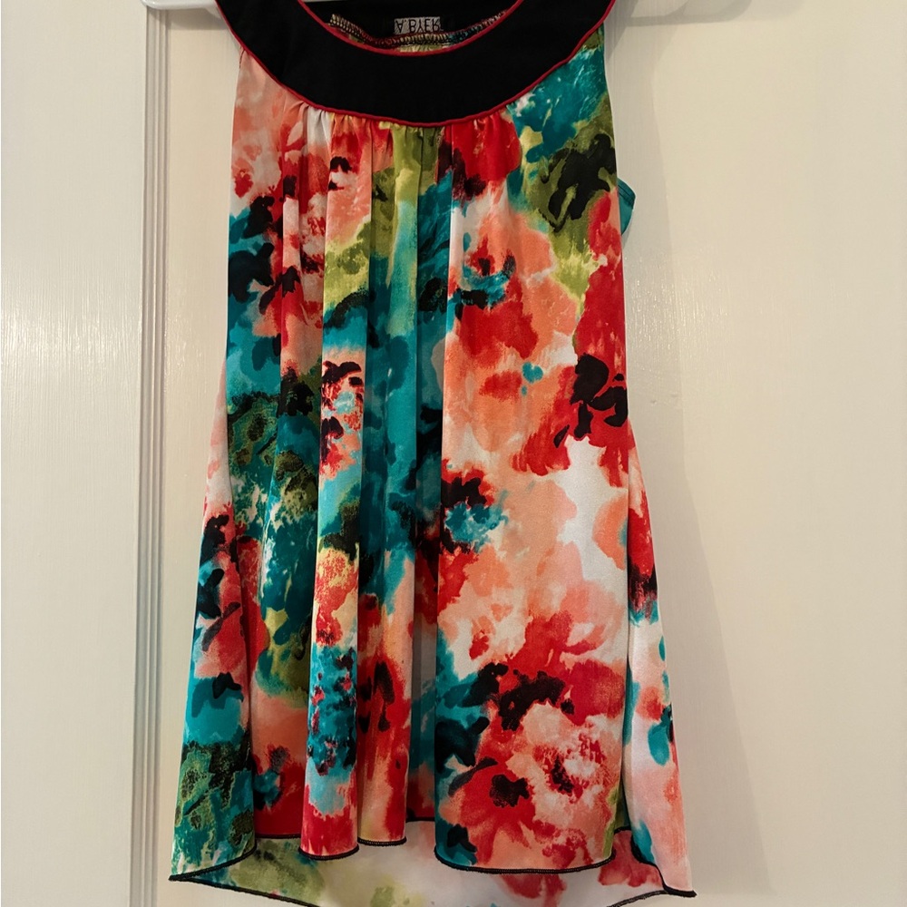 A. Byer Multicolor Floral Top